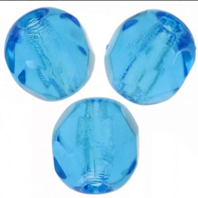 Facettes 4 mm Aquamarine x50