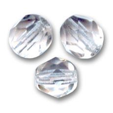 Facettes 4mm Crystal x50, transparent