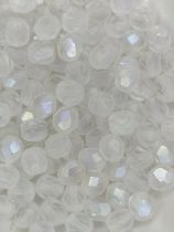 Facettes 6 mm Blanc mat AB x25