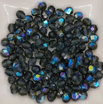 Facettes 6mm Montana AB x25