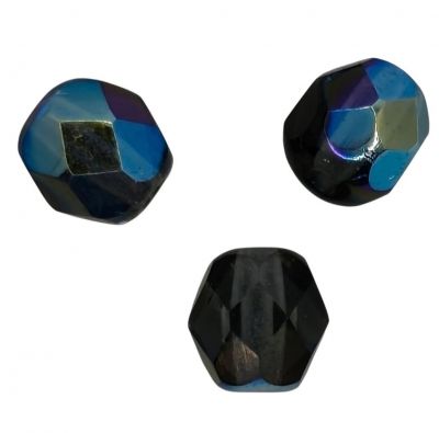 Facettes 6mm Montana AB x25