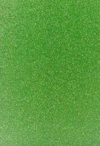 Feuille de mousse vert clair pailleté 30x20cm