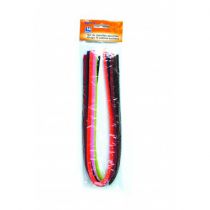 Fil chenille assorties  8mm -50 cm x10 