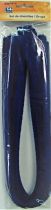 Fil chenille bleu  8mm -50 cm x10 
