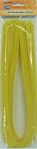Fil chenille jaune Ø 8mm -50 cm x10 