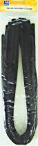 Fil chenille noir  8mm -50 cm x10 