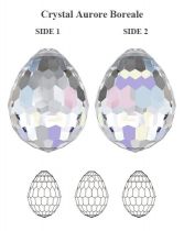 Goutte 6002-15x11,5mm-Crystal-ab-Swarovski x 1