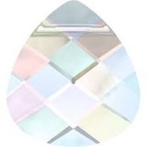 Goutte 6012 Briolette-plate-11x10mm-Crystal-AB-cristal Swarovski x 1