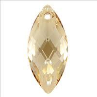 Goutte pendentif ref 6110- 30x14mm-Crystal golden shadowx1