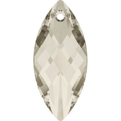 Goutte pendentif ref 6110- 30x14mm-Crystal silver shade x1