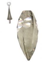 Goutte Twisted Drop 6540 30 mm Crystal Silver Shade x1 cristal Swarovski