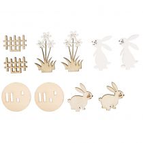 Kit lapins bois à poser - embellissements rayher