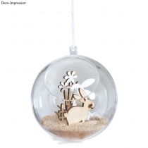 Kit lapins bois à poser - embellissements rayher