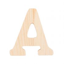Lettre A en bois 8 Cm en pin  peindre