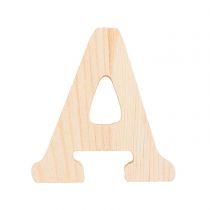 Lettre A en bois 8 Cm en pin à peindre