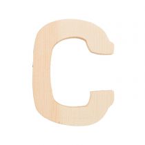 Lettre C - 8 Cm - Bois