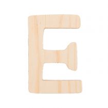 Lettre E - 8 Cm - Bois