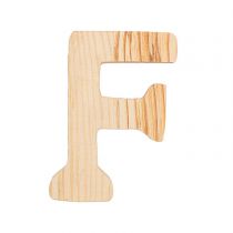 Lettre F - 8 Cm - Bois