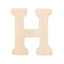 Lettre H - 8 Cm - Bois