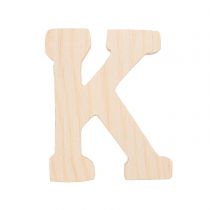 Lettre K - 8 Cm - Bois