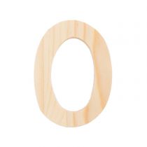 Lettre O - 8 Cm - Bois