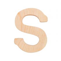 Lettre S - 8 Cm - Bois