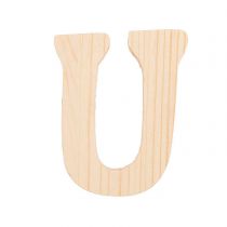 Lettre U - 8 Cm - Bois