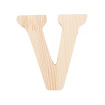 Lettre V - 8 Cm - Bois