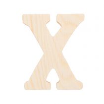 Lettre X - 8 Cm - Bois