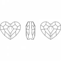 Love Bead 5741 8 mm Crystal AB x1