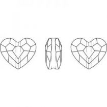 Love Bead 5741 8 mm Crystal AB x1