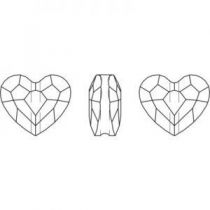 Love Bead 5741 8 mm Crystal AB x1