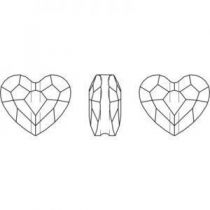 Love Bead 5741 8 mm Crystal AB x1