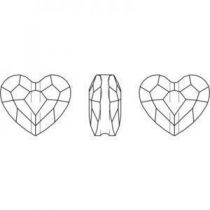Love Bead 5741 8 mm Crystal AB x1