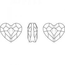 Love Bead 5741 8 mm Crystal AB x1