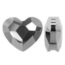 Love Bead 5741 8 mm Crystal silver night 2x X1