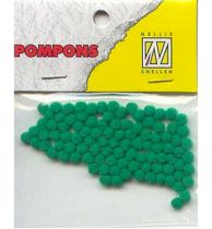 Mini Pompons  3mm vert x100