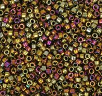 Miyuki Delica 11/0 DB0029- Metallic Gold olive purple iris&eacute; x5g