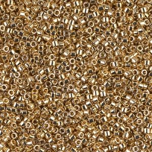 Miyuki Delica 11/0 DB0034 - 24kt Light Gold Plated x5g