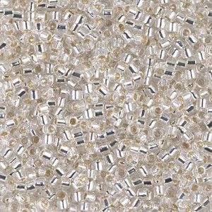 Miyuki Delica 11/0 DB0041 - Crystal Silver Lined x5g