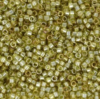 Miyuki Delica 11/0 DB0124 - Transparent Golden Olive Luster x5g
