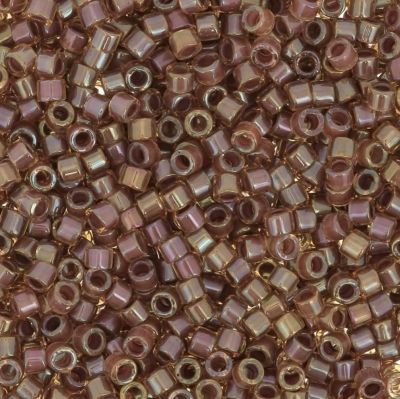 Miyuki Delica 11/0 DB0287 - Luster Topaz Lined Cinnamon x5g