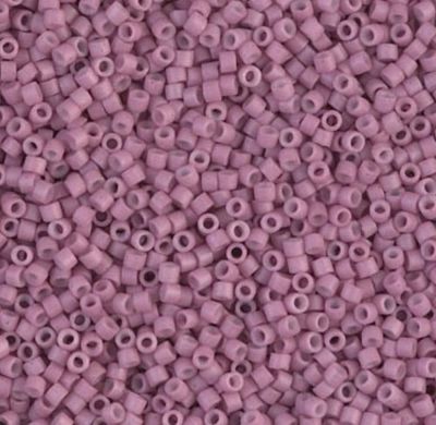 Miyuki Delica 11/0 DB0800 - Dyed Semi Mat Opaque Antique Rose x5g