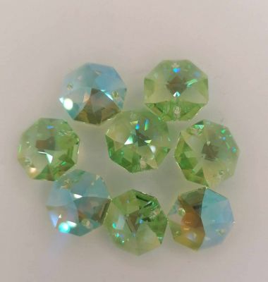 Octogone 8116- Crystal Light Peridot AB -14mm - 2 trous x1