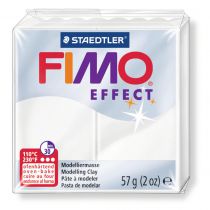 Pte Fimo Effect 57g Blanc Mtallic n8
