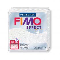 Pte Fimo Effect 57g Blanc Paillet n052