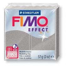 Pte Fimo Effect 57g Gris Clair Paillet n817