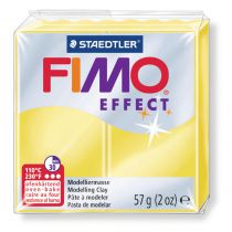 Pâte Fimo Effect 57g Jaune Transparent n°104