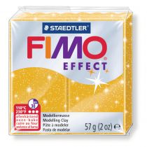 Pâte Fimo Effect 57g Or Pailleté n°112