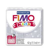 Pâte Fimo Kids 42g Gris Pailleté n°812